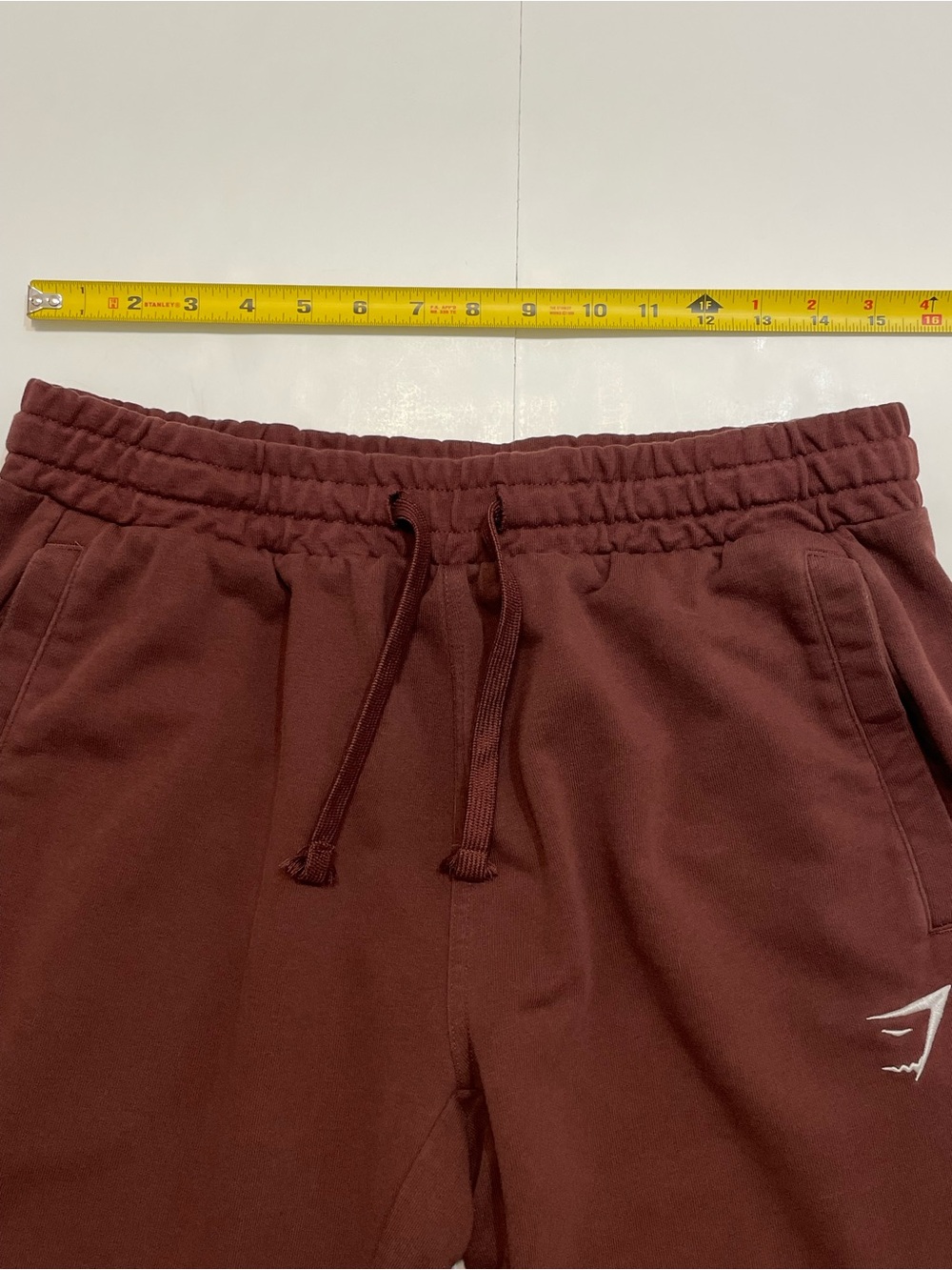 Gymshark Training Fleece Joggers Sweatpants Maroon Size Large - Picture 6 of 10